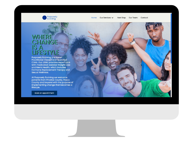 Purposely Evolving image to view the website